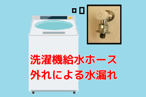 マンション共用部火災保険支払事例｜洗濯機給水ホース外れによる水漏れ