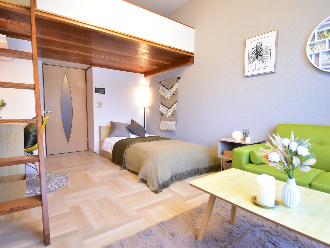 倉敷中央病院近く！リモートワークに最適＆ロフト付き【Alphabed30倉敷中央病院東】