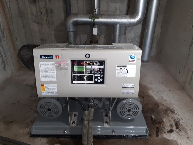 マンション内の給水ポンプの取り替え工事について