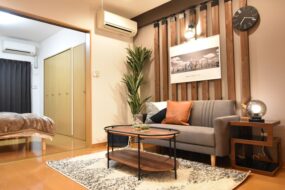 2人入居可！最寄り駅徒歩4分＆おしゃれな内装♪愛媛松山のマンスリー【Alphabed30松山城西】