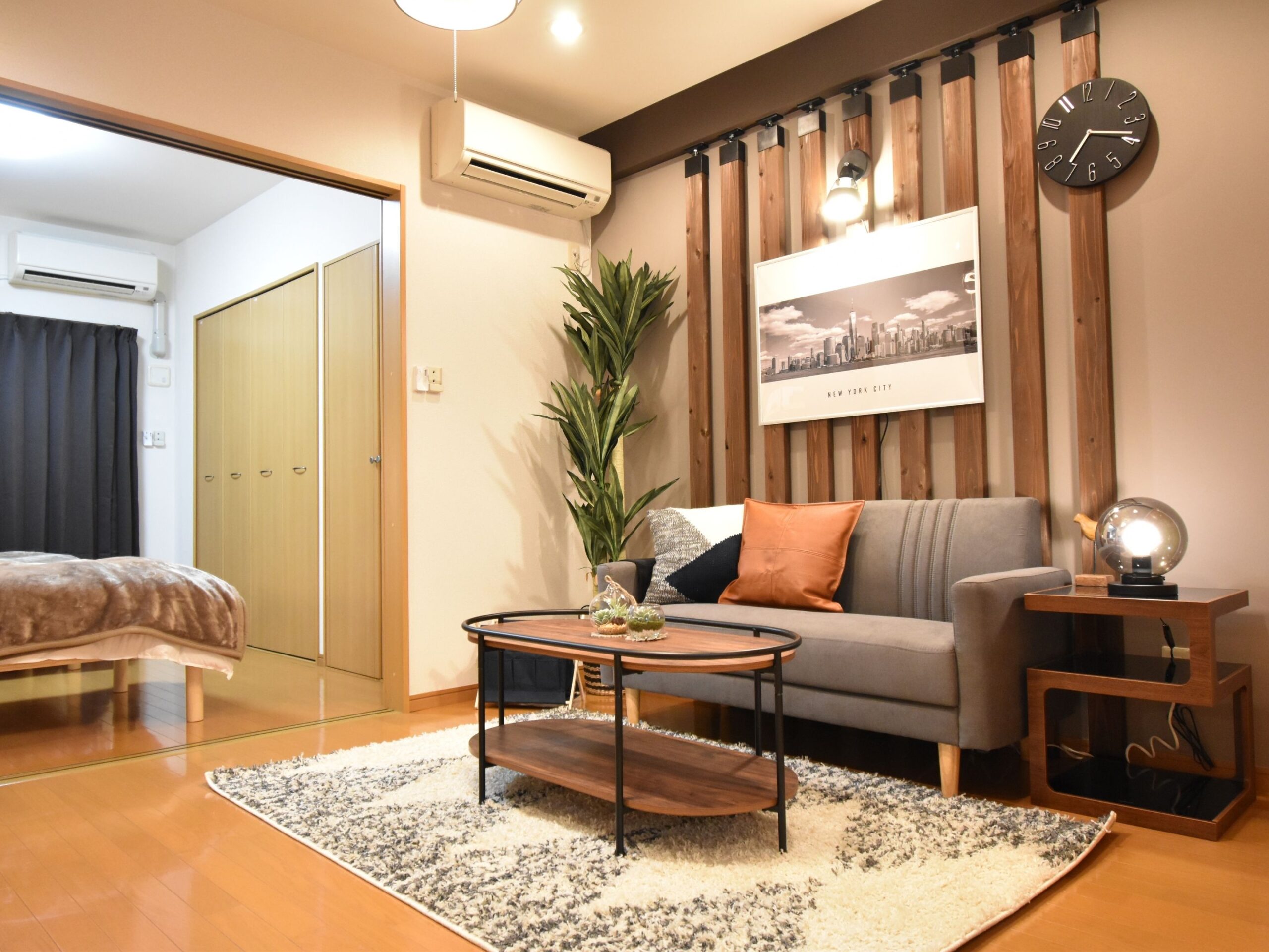 2人入居可！最寄り駅徒歩4分＆おしゃれな内装♪愛媛松山のマンスリー【Alphabed30松山城西】