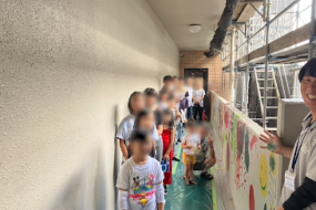 塗装体験会＆イベント掲示板で「明るい現場づくり」