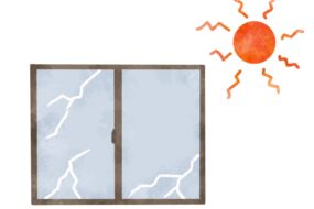 マンションの窓ガラスにヒビ？熱割れの原因と対処法ガイド