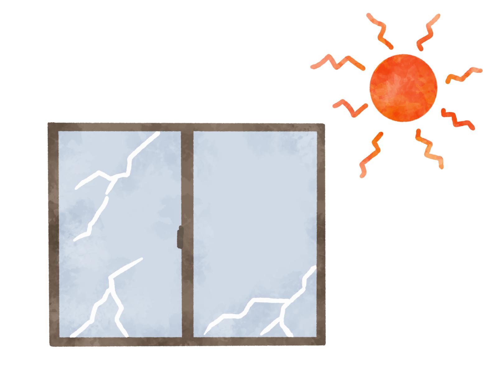 マンションの窓ガラスにヒビ？熱割れの原因と対処法ガイド