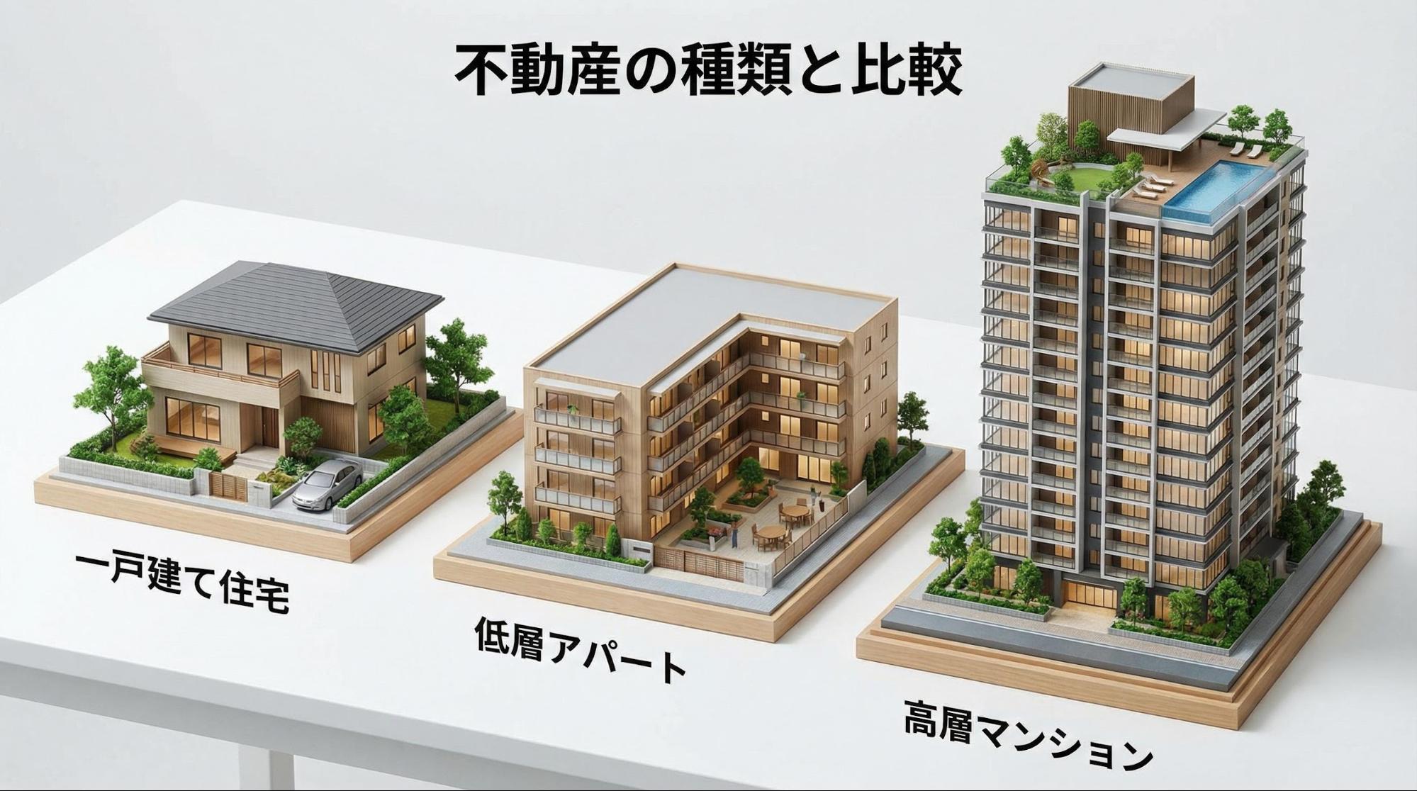 代表的な不動産投資の種類と特徴