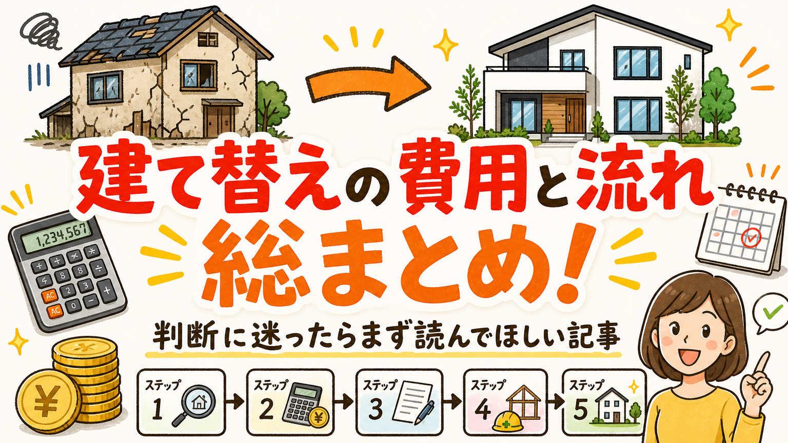 建て替えの費用と流れを総まとめ！判断に迷ったらまず読んでほしい記事