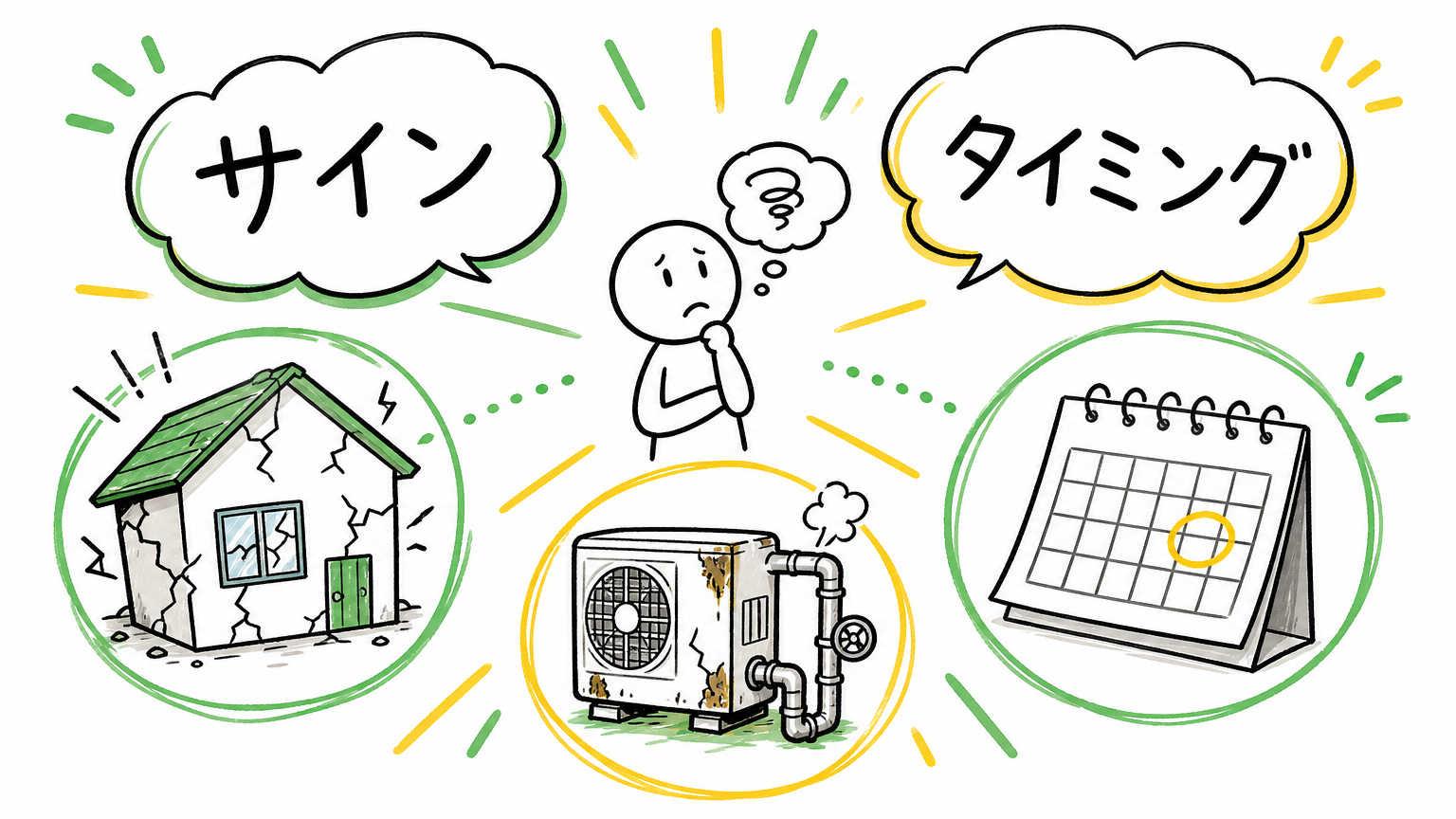 建て替えを検討すべき主なサインとタイミング