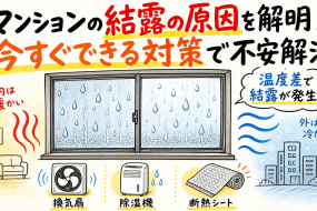 マンションの結露の原因を解明！今すぐできる対策で不安解消