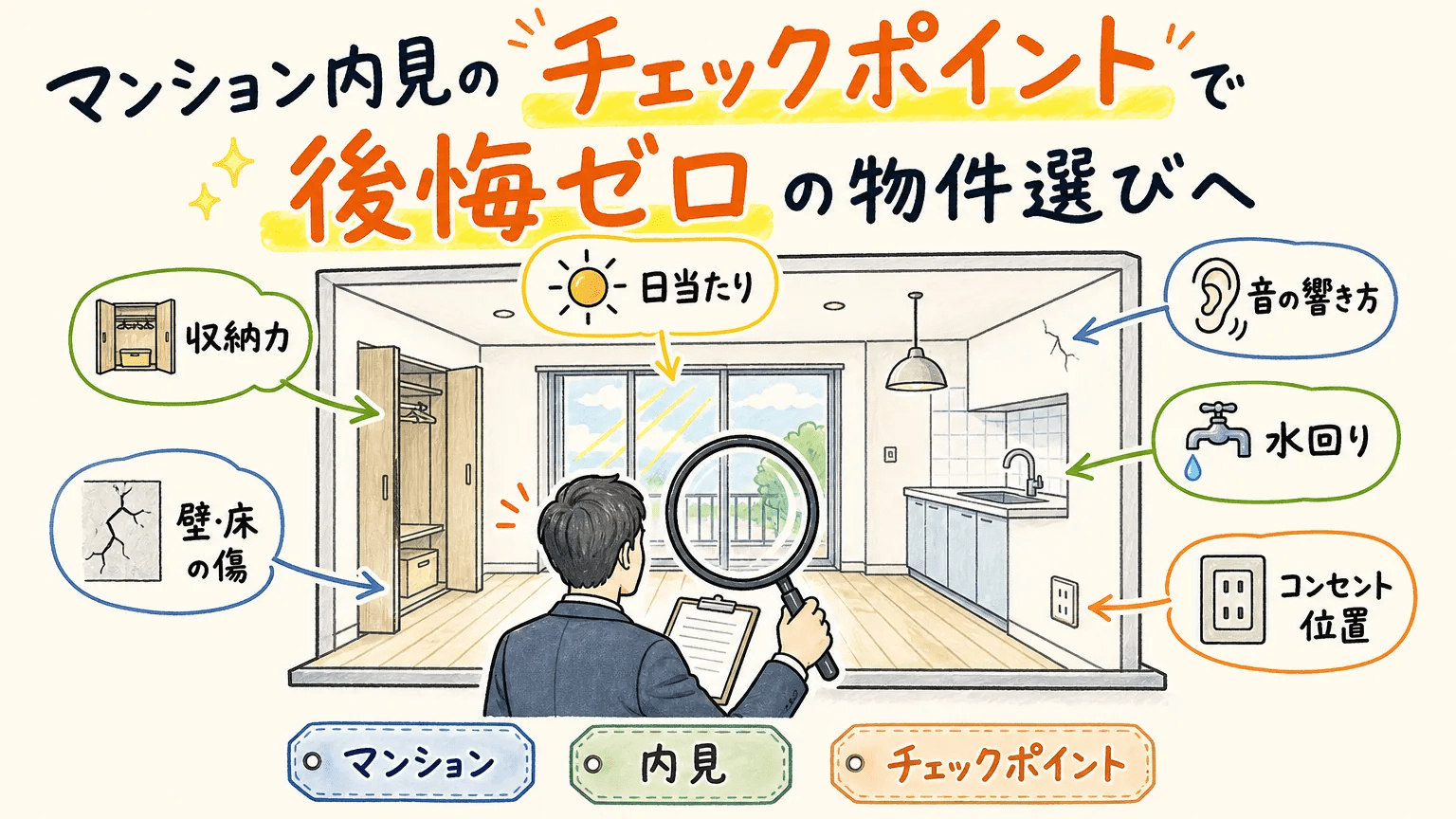 マンション内見のチェックポイントで後悔ゼロの物件選びへ