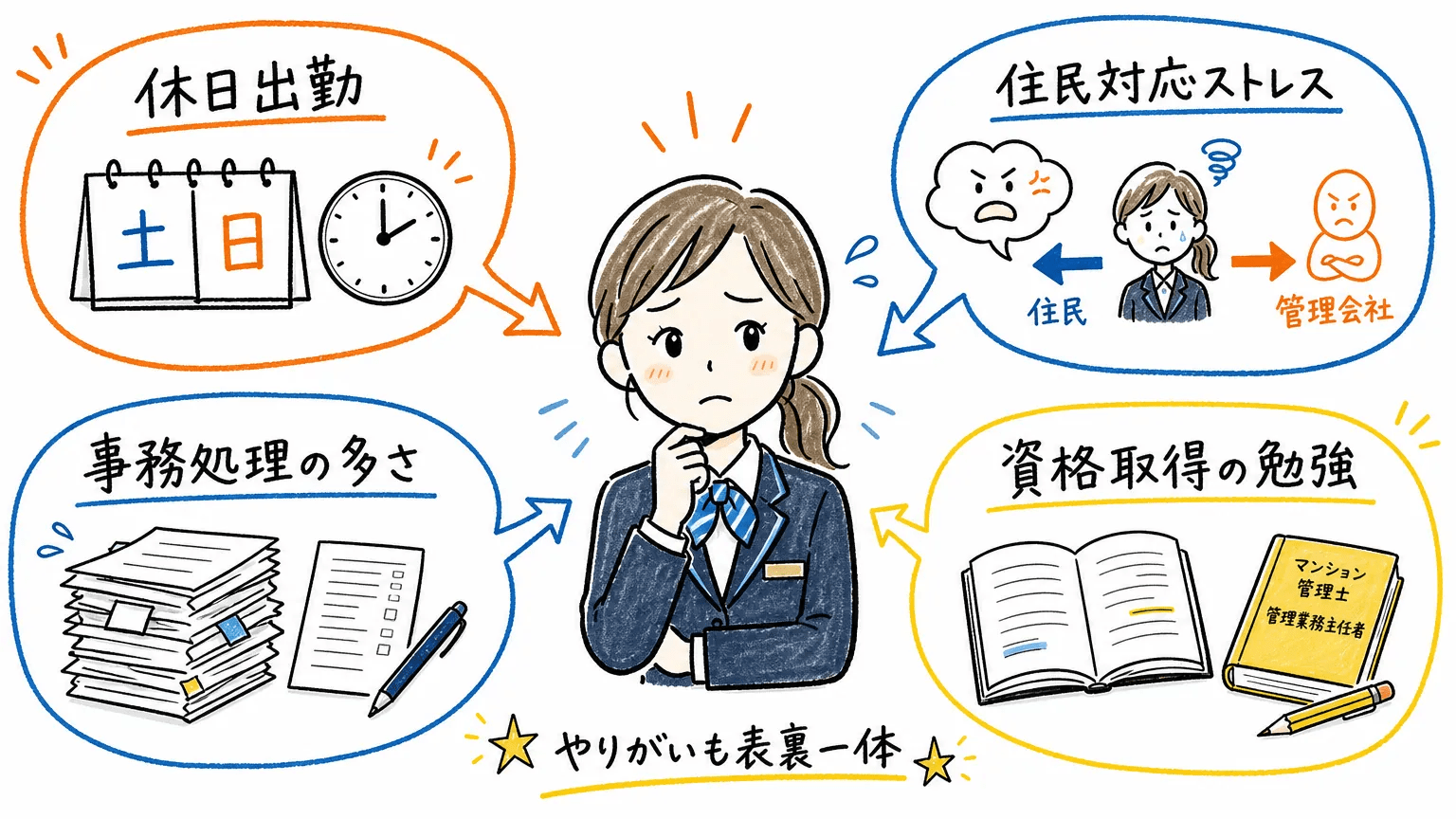 マンションフロントの仕事が大変と言われる理由
