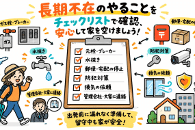 長期間家を空けるときにやること｜出発前チェックリストと換気扇